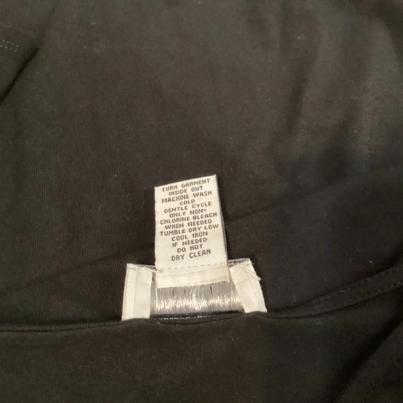 Carmen Marc Valvo top womens SZ L black cold shoulder feminine goth witchycor… - Picture 5 of 7